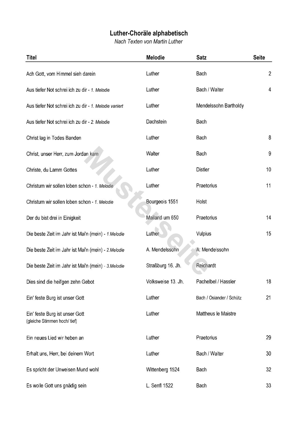 Luther-Choräle