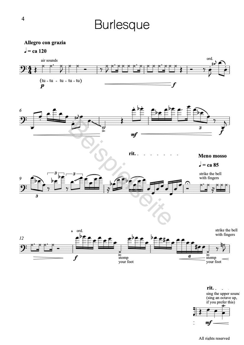 Mixed Suite Trombone solo Burlesque