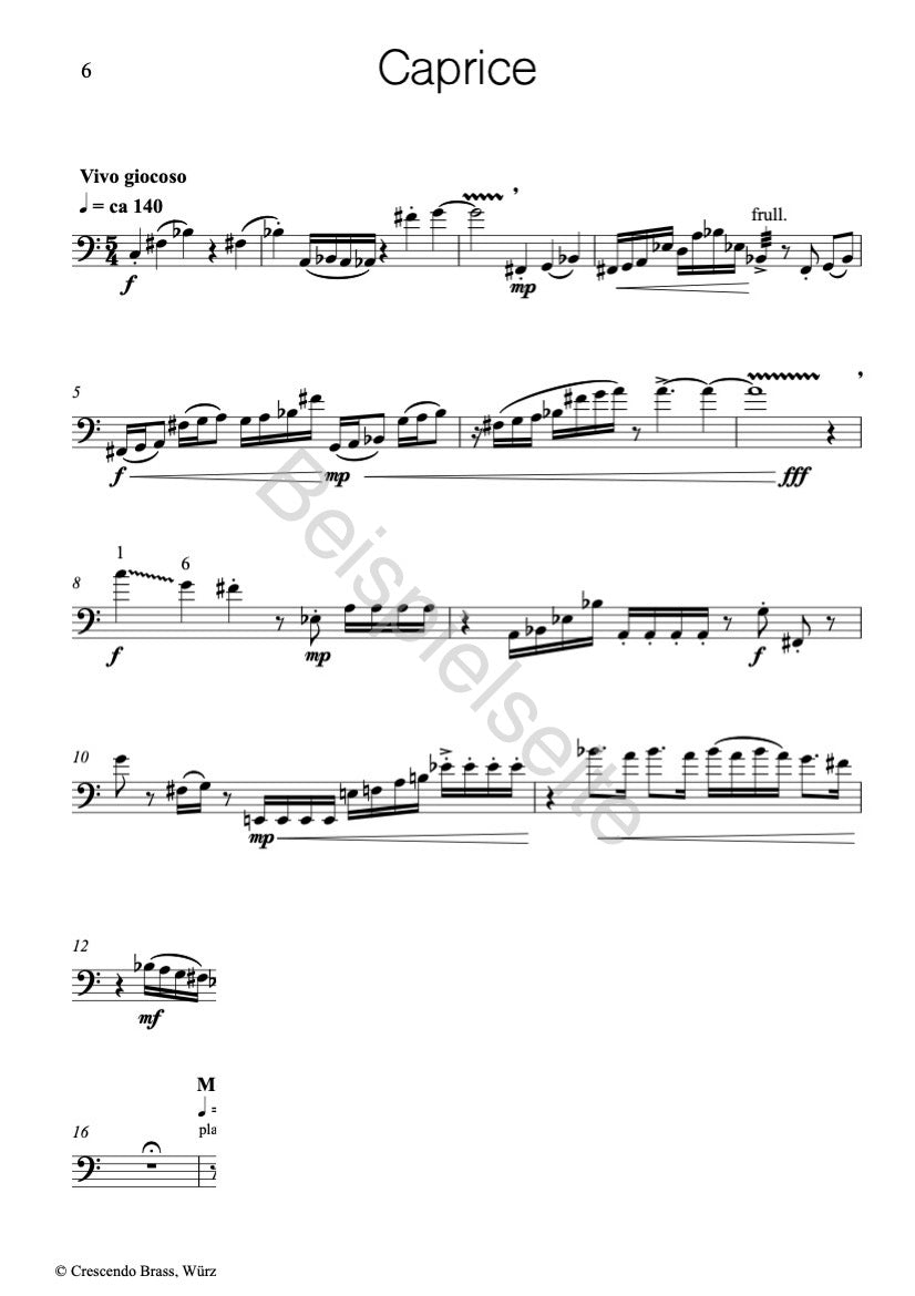 Mixed Suite Trombone solo Caprice