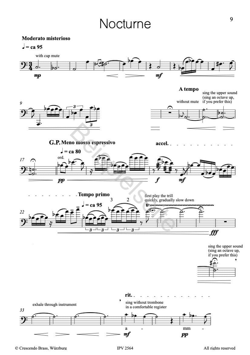 Mixed Suite Trombone solo Nocturne