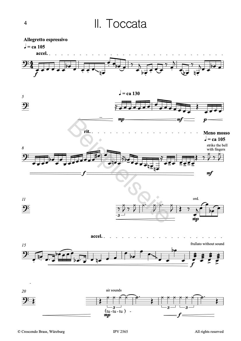 Chorale and Toccata-Bass Trombone solo-Toccata