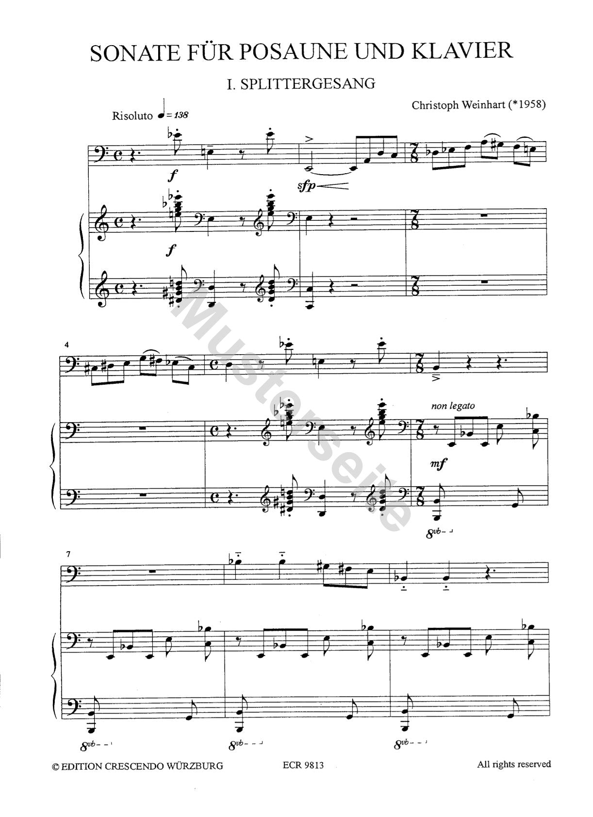 Sonate für Posaune und Klavier